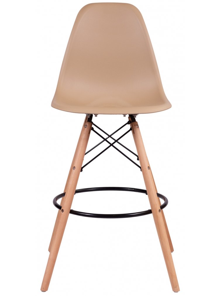 Полубарный стул Eames капучино