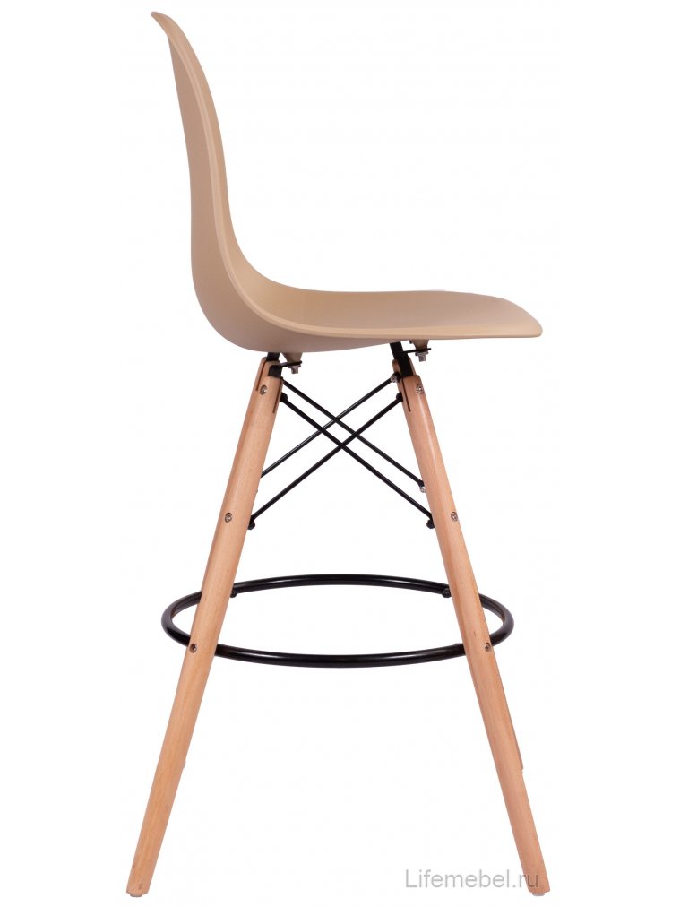 Полубарный стул Eames капучино