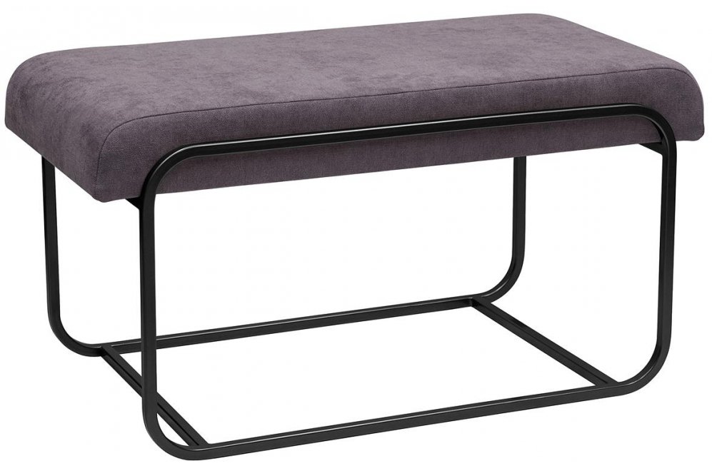 Банкетка Siena Mini микрошенилл antracite / черный