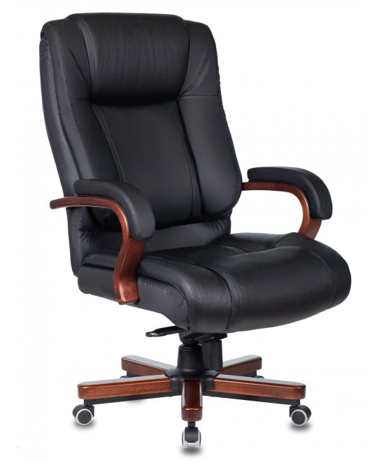 Офисное кресло Бюрократ T-9925 walnut black черное