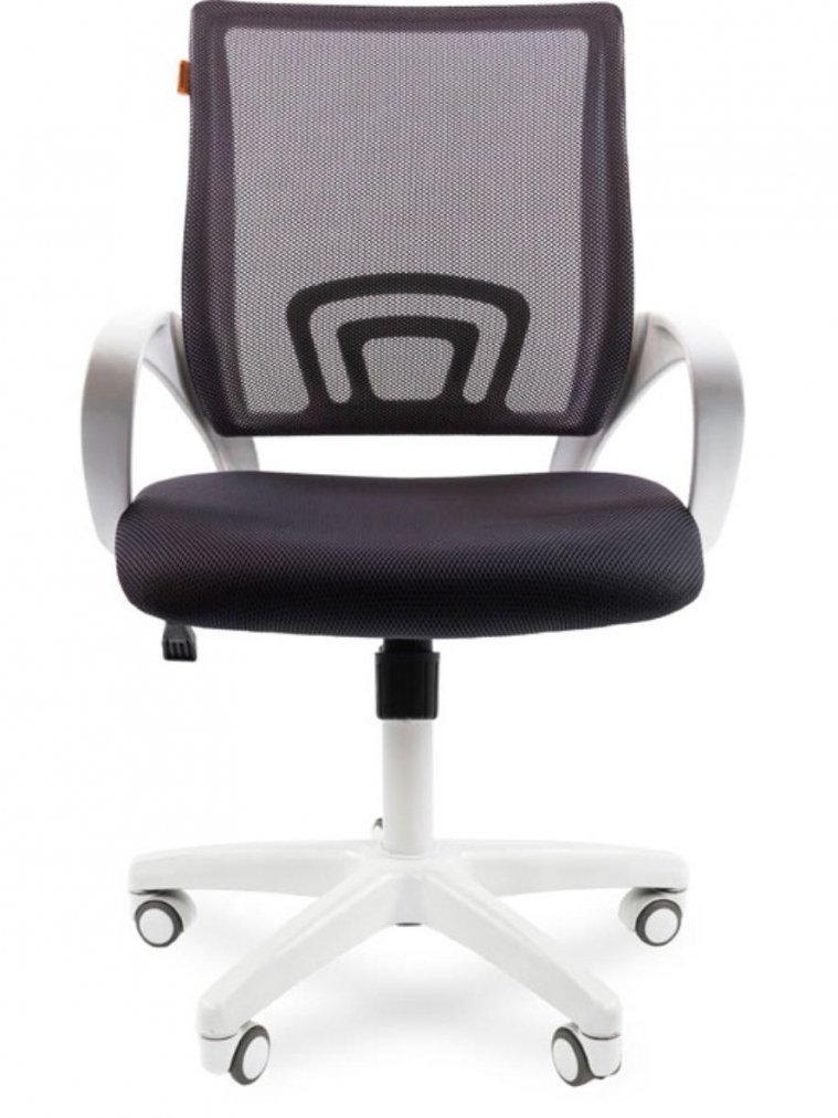 Компьютерное кресло Chairman 696 белый пластик TW-12 / TW-04 серое N