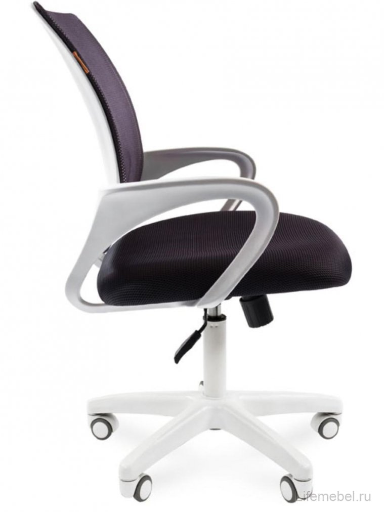 Компьютерное кресло Chairman 696 белый пластик TW-12 / TW-04 серое N