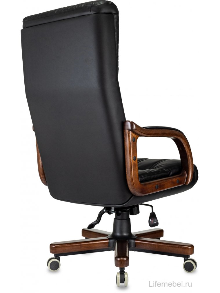 Компьютерное кресло T-9932Walnut экокожа черный