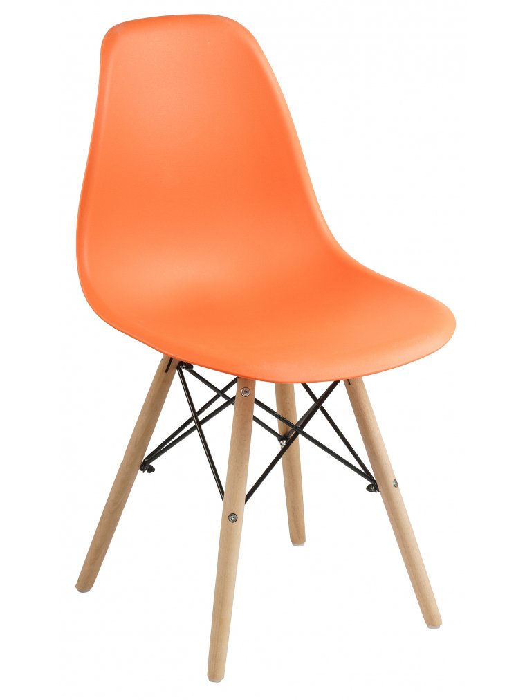 Пластиковый стул Eames PC-015 orange