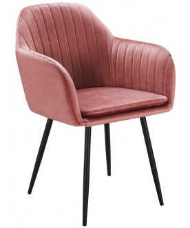 Стул-кресло DC8174 пепельно розовый