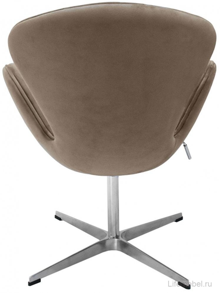 Кресло Swan Chair искусственная замша латте