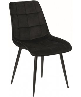 Стул на металлокаркасе Chic Velvet черный