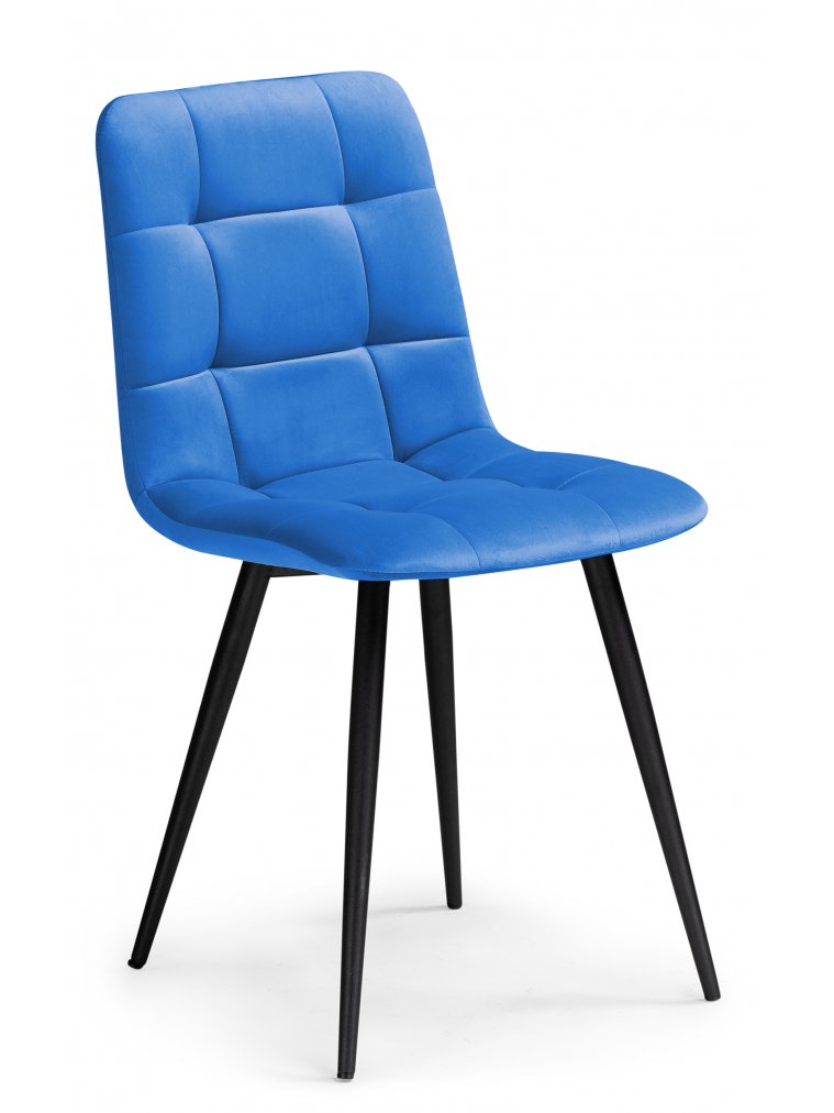 Стул на металлокаркасе Fox 01 blue / black