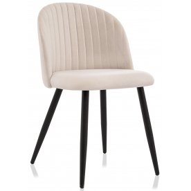 Стул на металлокаркасе Gabi 1 beige / black