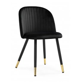 Стул на металлокаркасе Gabi black / black / gold