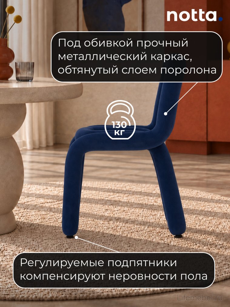 Стул на металлокаркасе Garden blue