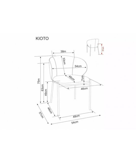 Стул на металлокаркасе Kioto