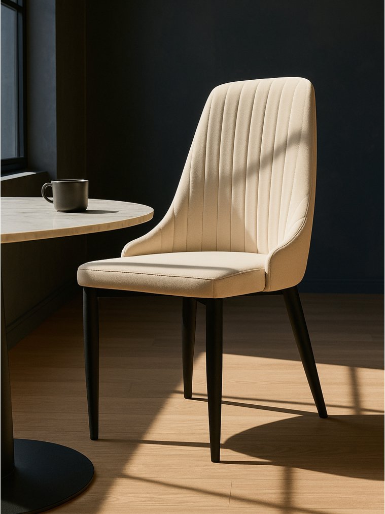 Стул на металлокаркасе Kora beige / black