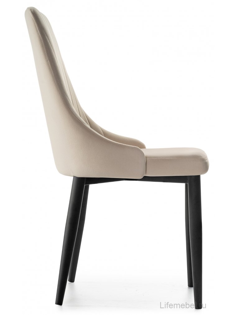 Стул на металлокаркасе Kora beige / black