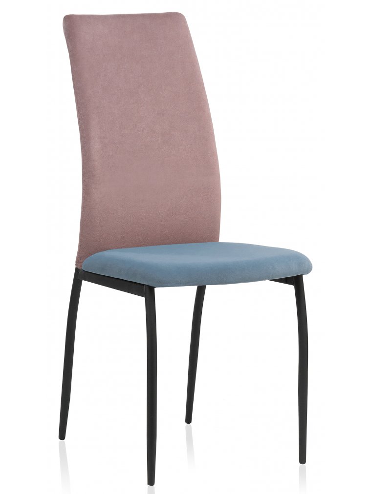 Стул на металлокаркасе Tod light purple / light blue / black