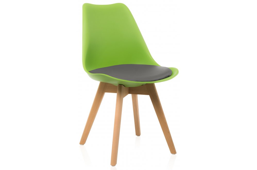 Деревянный стул Bonuss green / grey