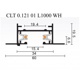 Шинопровод CLT 0.121 01 L1000 WH