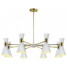 Люстра ElisiumL1068-8GD-WH