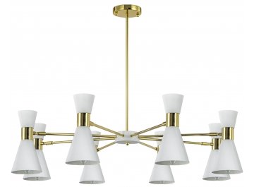 Люстра ElisiumL1068-8GD-WH