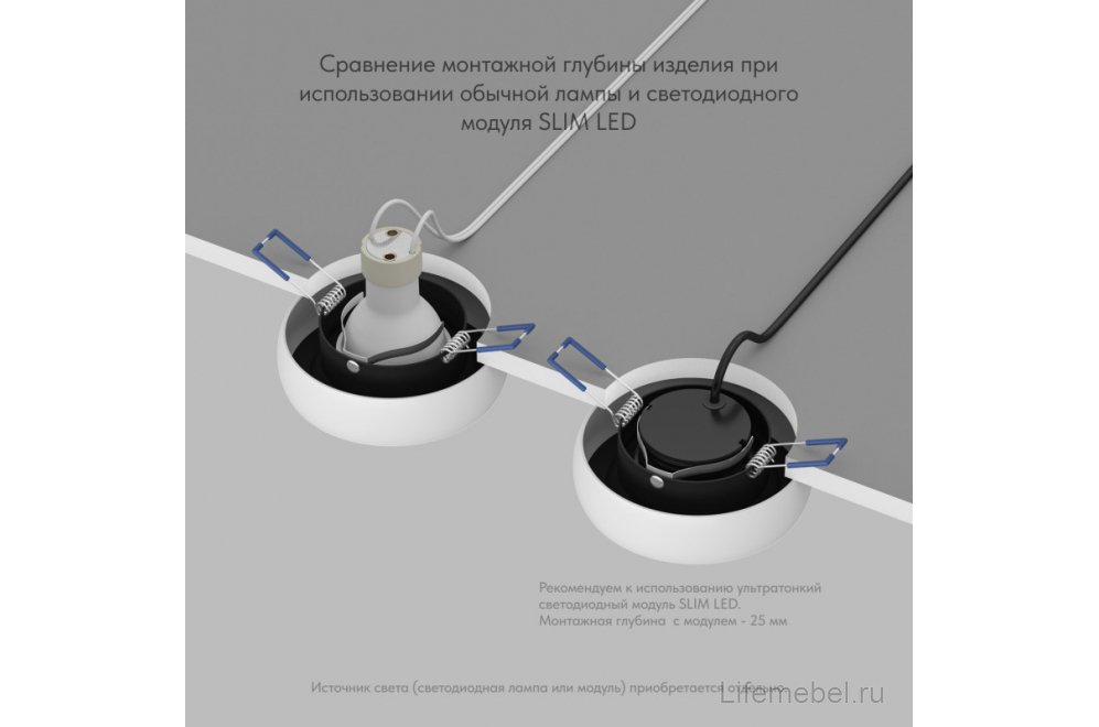 Встраиваемый светильник Денкирс Борре DK2045-WB