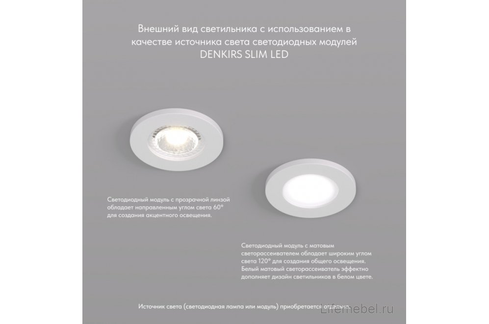Встраиваемый светильник Денкирс Военс DK2030-WH