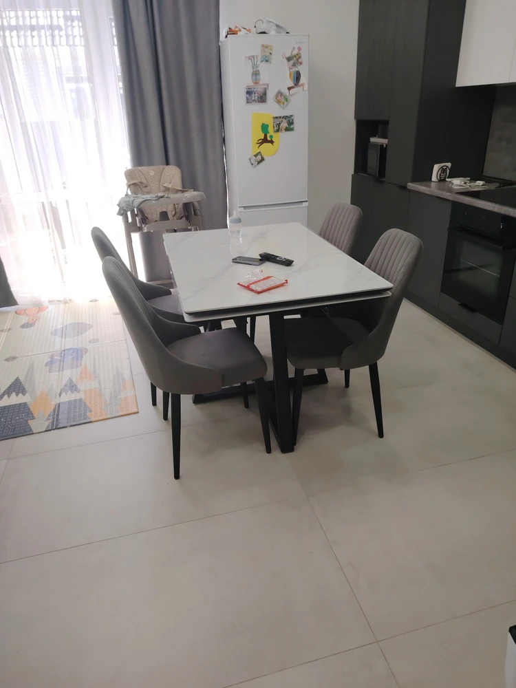 Стул на металлокаркасе Kora white / gray фото покупателя 55