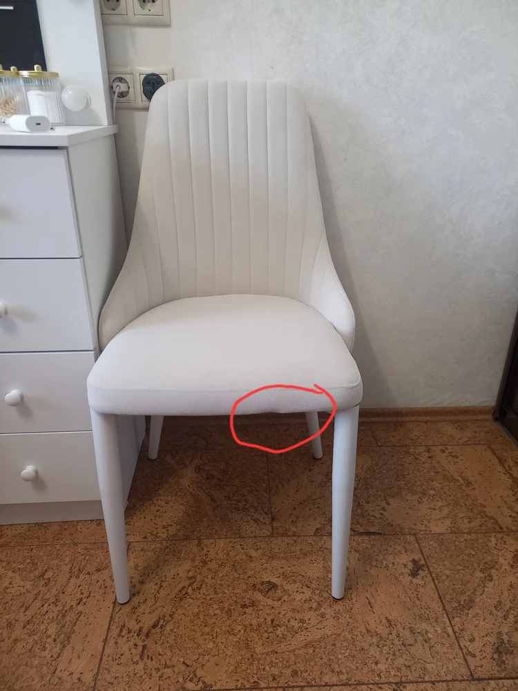Стул на металлокаркасе Kora white / gray фото покупателя 133