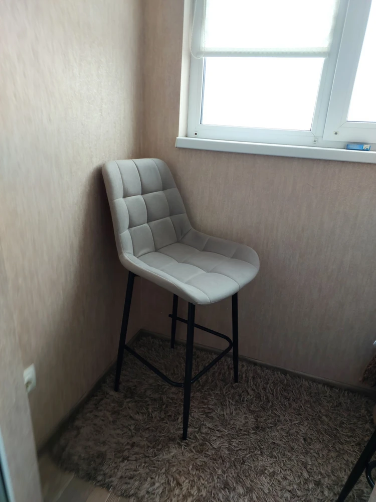 Полубарный стул Стронг латте / черный фото покупателя 163