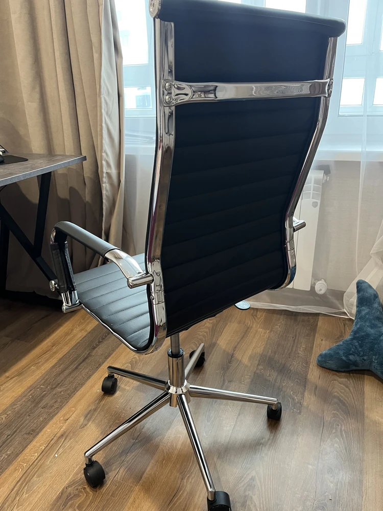 Компьютерное кресло Reus pu white / chrome фото покупателя 21