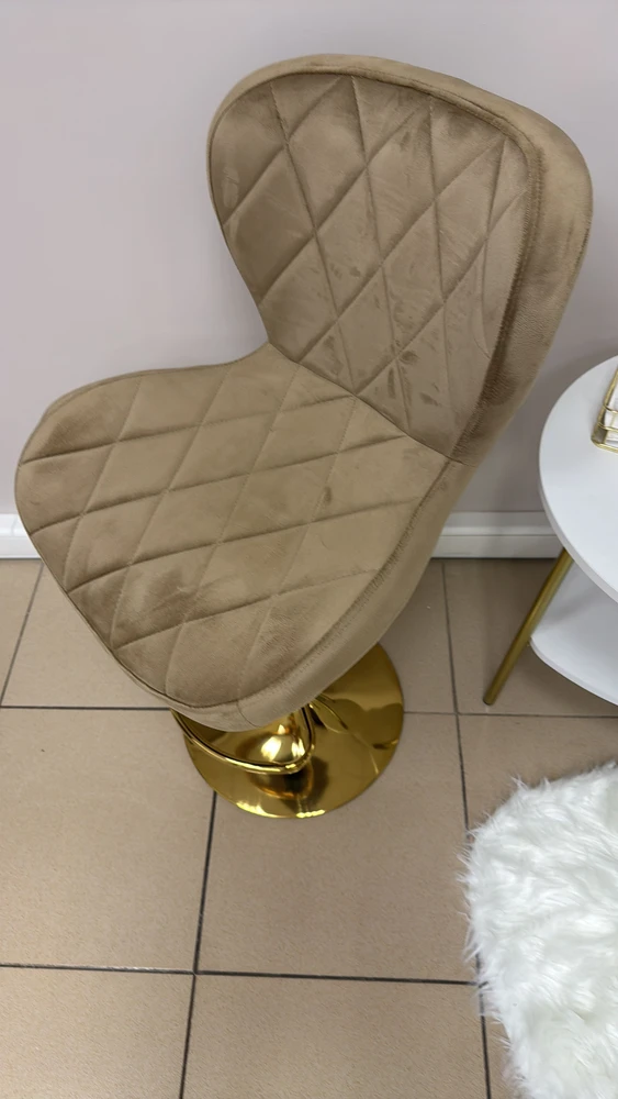Барный стул Porch dark beige / chrome фото покупателя 29