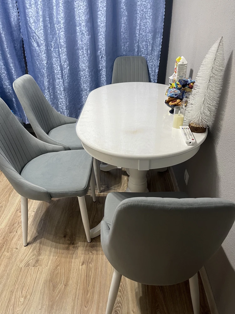 Стул на металлокаркасе Kora white / gray фото покупателя 131