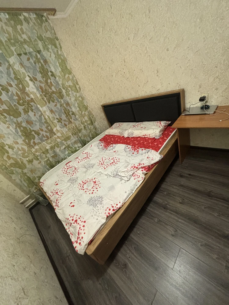 Полутораспальная кровать Клауд 140х200 парящая дуб крафт золотой / антрацит фото покупателя 192