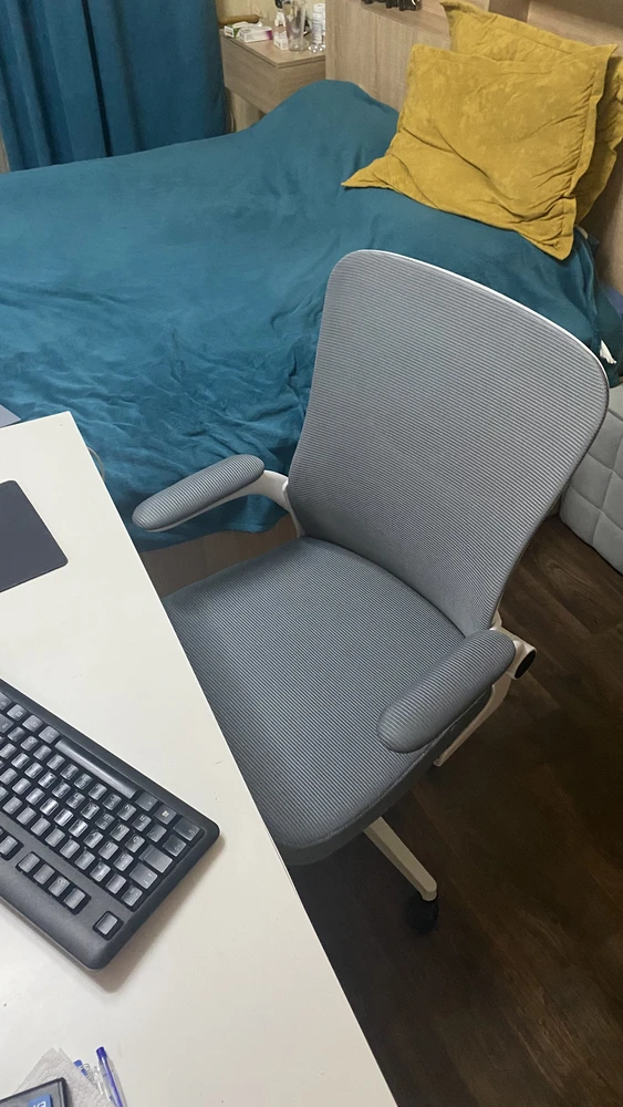 Компьютерное кресло Konfi blue / white фото покупателя 24