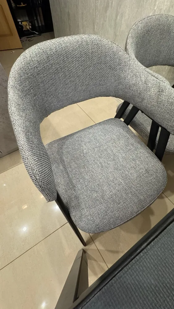 Стул на металлокаркасе Twin gray / black фото покупателя 50