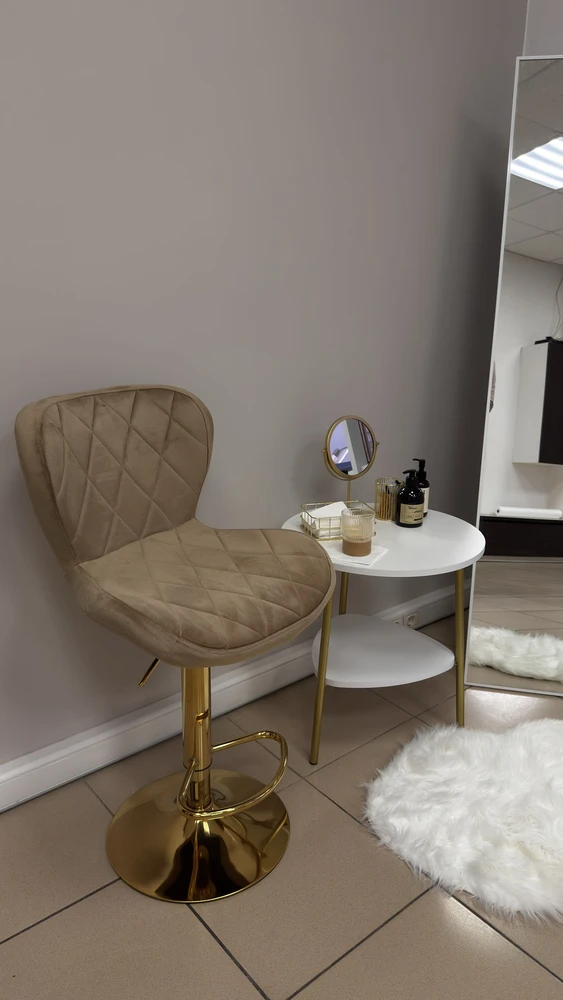 Барный стул Porch dark beige / chrome фото покупателя 28