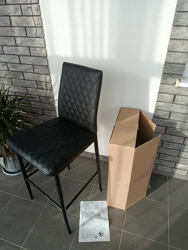 Барный стул Teon gray / black фото покупателя 14