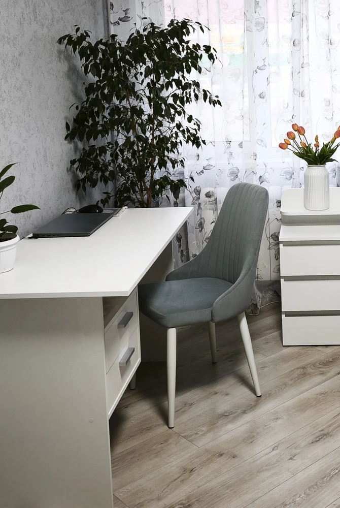 Стул на металлокаркасе Kora white / gray фото покупателя 151