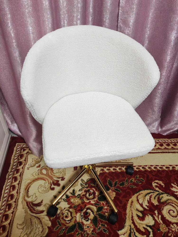Компьютерное кресло Lika white teddy фото покупателя 2