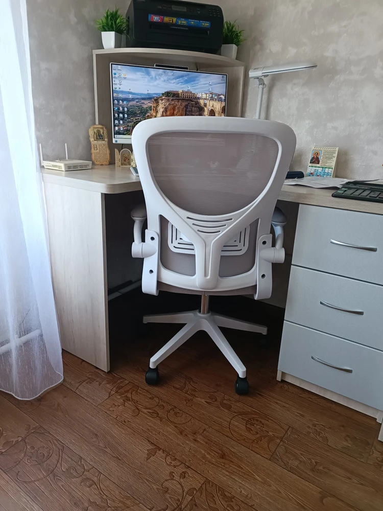 Компьютерное кресло Konfi blue / white фото покупателя 14