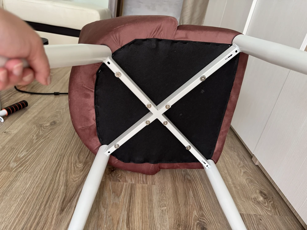 Стул на металлокаркасе Kora white / gray фото покупателя 67