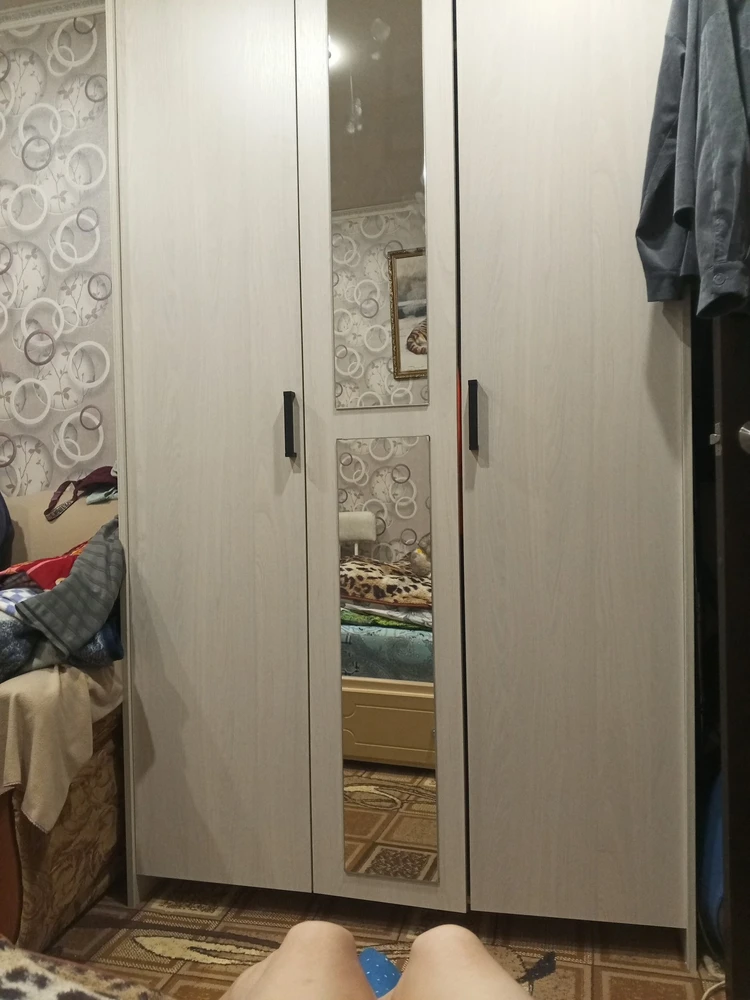 Шкаф Таика дуб золотой / камень темный фото покупателя 12