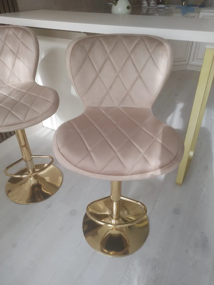 Барный стул Porch dark beige / chrome фото покупателя 3