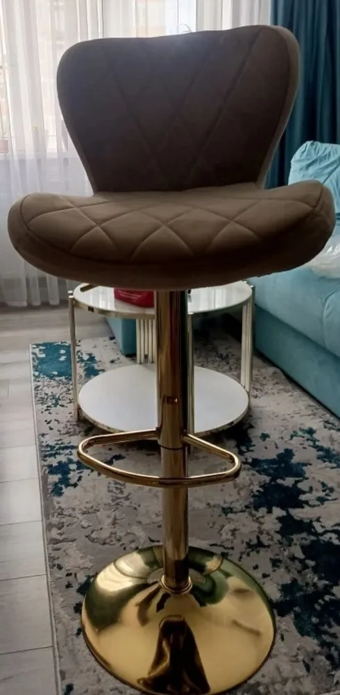 Барный стул Porch dark beige / chrome фото покупателя 9