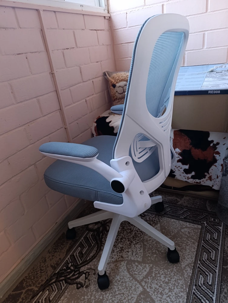Компьютерное кресло Konfi blue / white фото покупателя 4