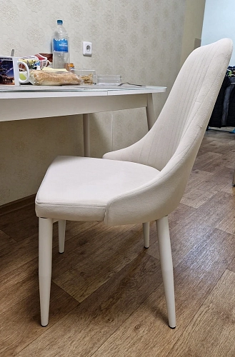 Стул на металлокаркасе Kora white / gray фото покупателя 149