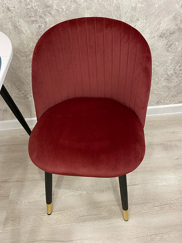 Стул на металлокаркасе Gabi wine red / black фото покупателя 576