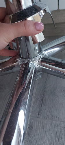 Компьютерное кресло Kolin с подушкой clear / white фото покупателя 367