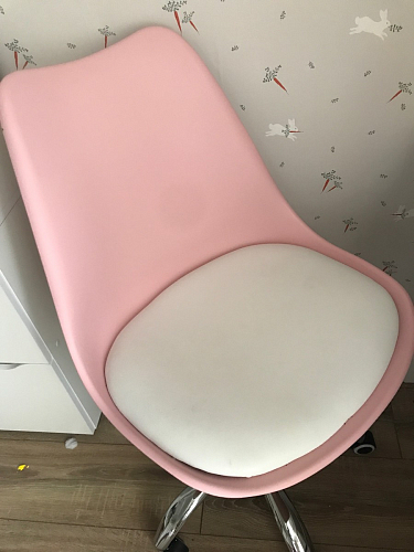 Компьютерное кресло Kolin с подушкой clear / white фото покупателя 506