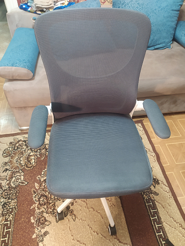 Компьютерное кресло Konfi blue / white фото покупателя 110