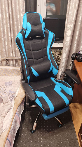 Компьютерное кресло Kano 1 light blue / black фото покупателя 85